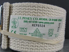 POSEY #6524 GAIT TRANSFER BELT PHYSICAL THERAPY TAN CREAM 2x54 METAL BUCKLE NEW