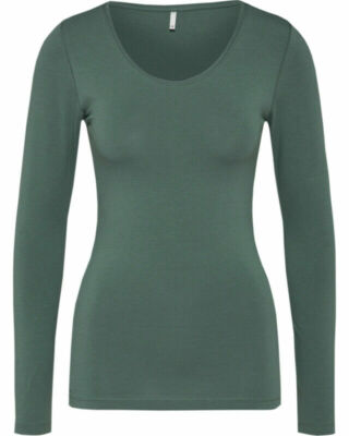 Only Damen Live Love langarm Shirt Rundhals Longsleeve Basic Oberteil lang Top