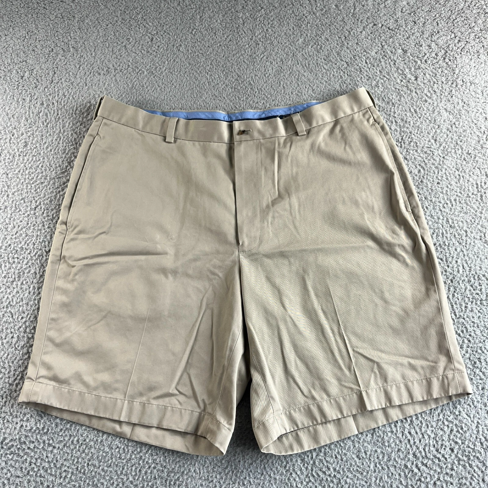 Brooks Brothers Shorts Mens 38 Beige Chino Lightweight Advantage Golf Outdoor *
