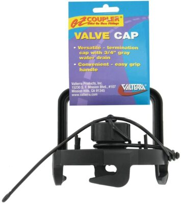 EZ Sewer Valve Cap w/ Grip Handle Grey Water Drain RV Motorhome Camper ...
