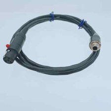 3.5mm 1/8" Locking Jack To TA4F Mini XLR 4Pin Cable For Bodypack Transmitter