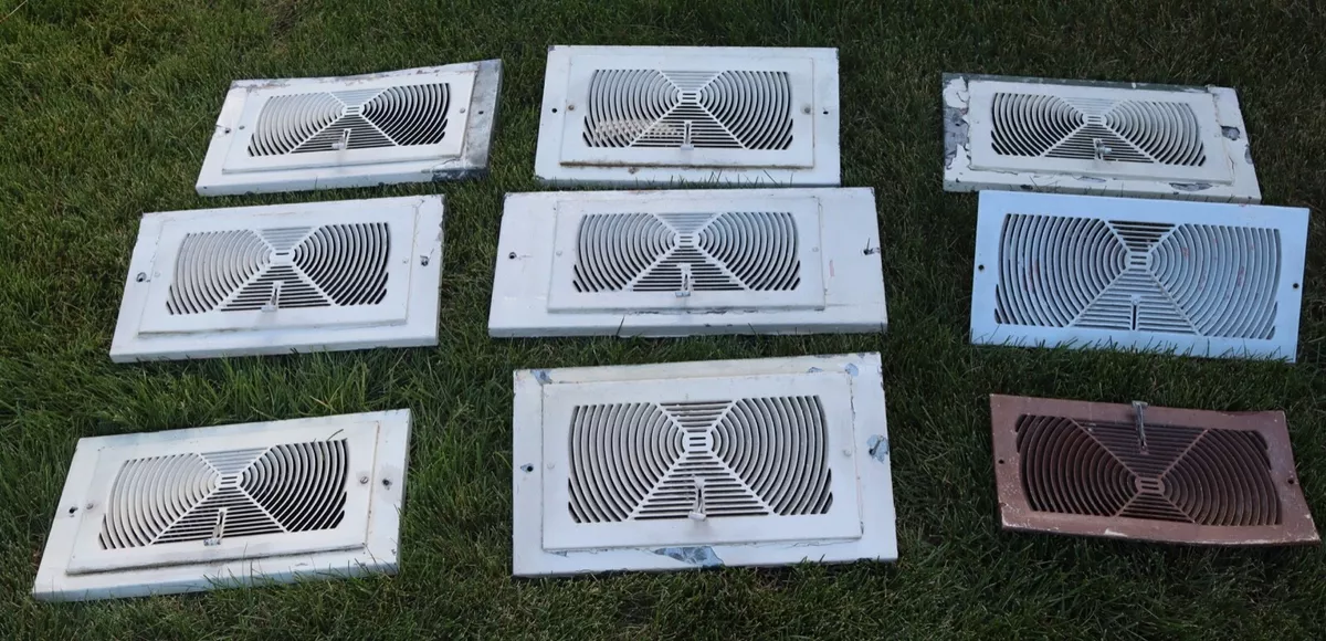 Vintage Lot of 7 Mid Century Modern HVAC Vent Covers MidMod