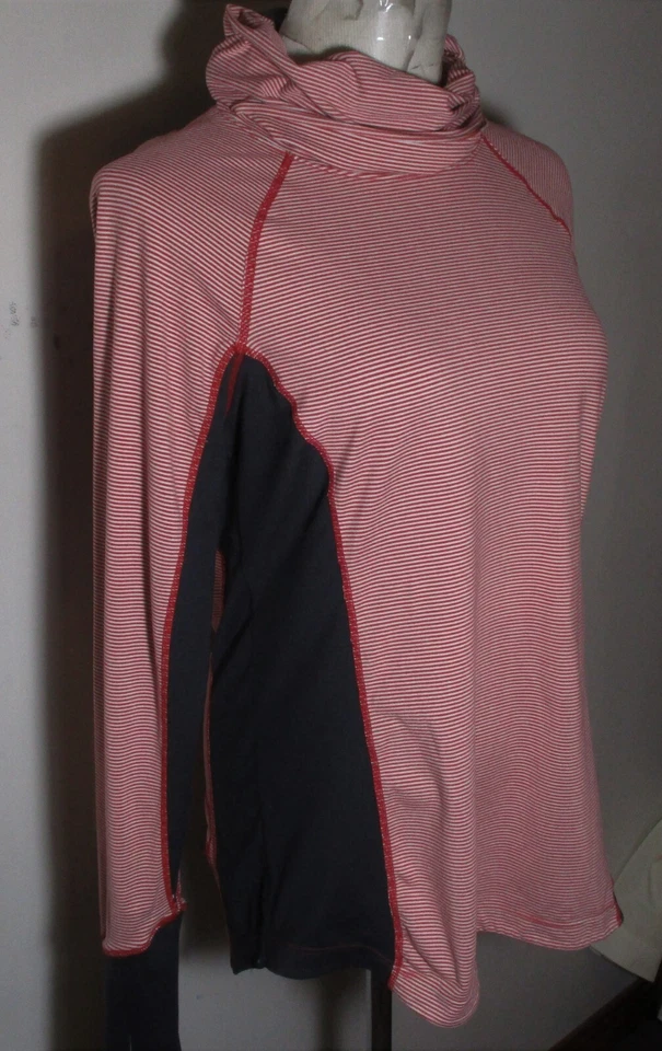 Top Atlético ROAD RUNNER Rosa Azul Manga Larga Cuello Alto Talla L Foto 3 de 4