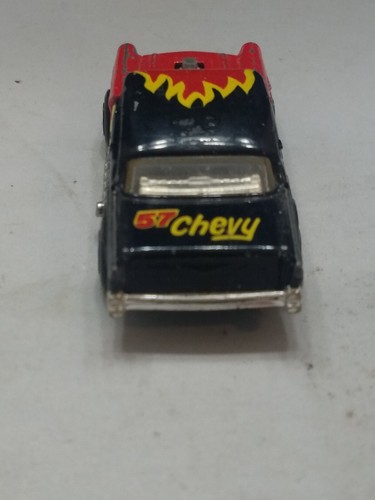 Vintage Matchbox 1957 Chevy Black Flames 1979 Diecast Hot Rod Hotrod Cruiser - Picture 6 of 12