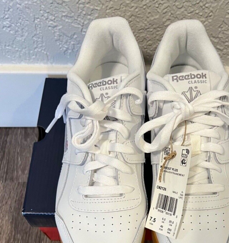 テレビ Size 7.5 - Reebok Workout Plus White for sale online | eBay