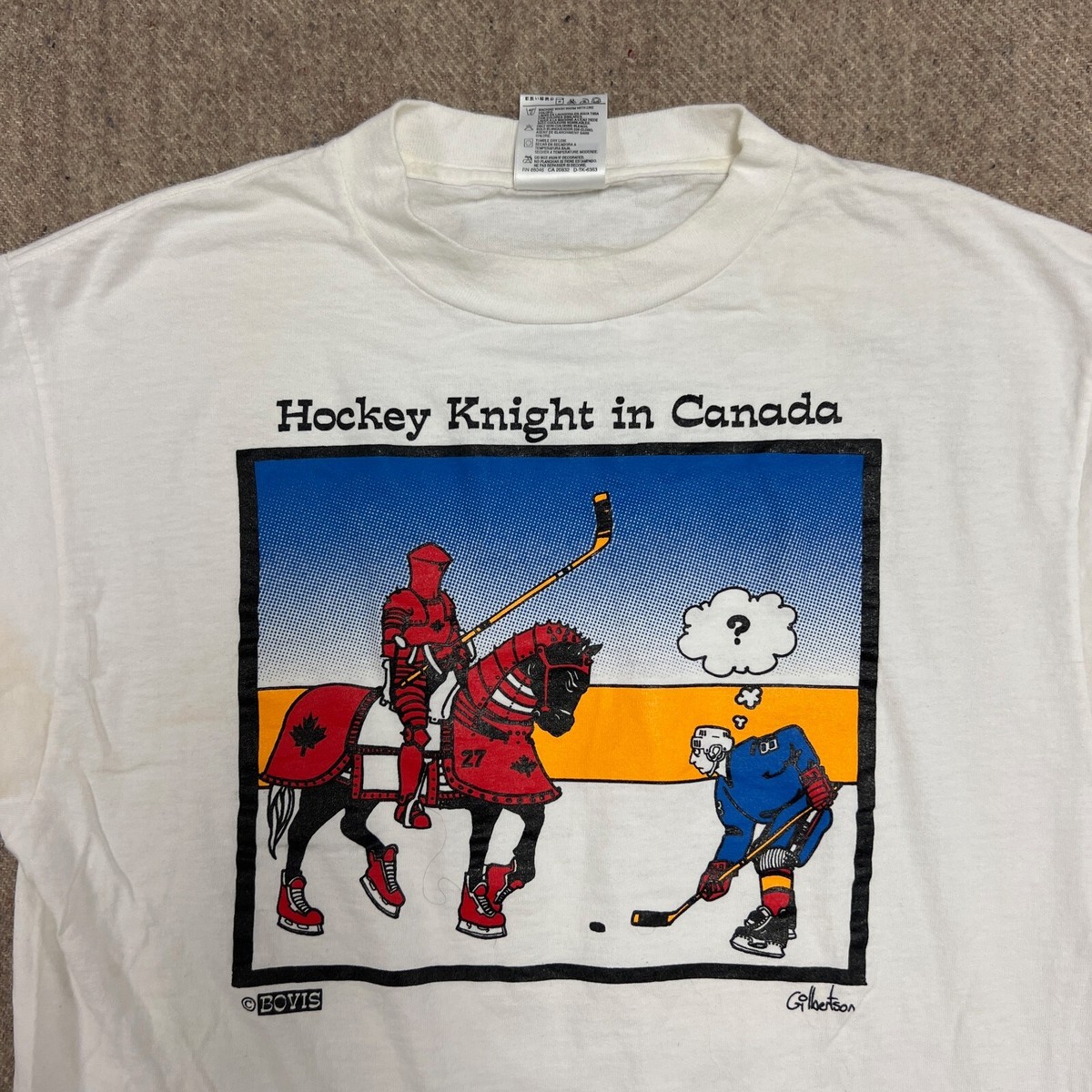 Vintage Hockey Night In Canada Shirt Mens XL White 1990s