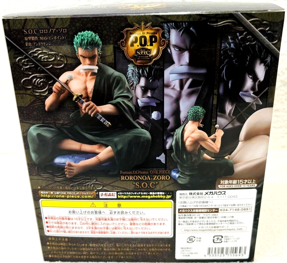 One Piece Roronoa Zoro Figure P.O.P Portrait of Pirates S.O.C