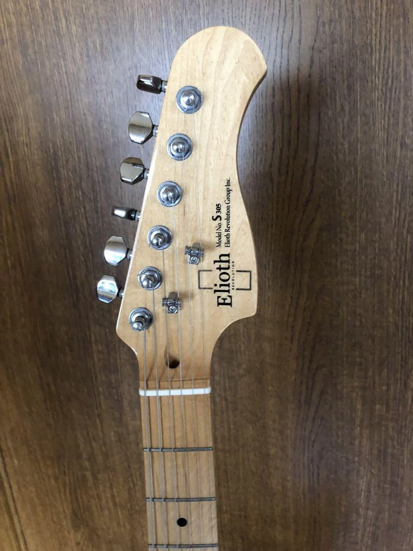 Electric Guitar Elioth Revolution Model No. S305 Black with Soft Case & Manual