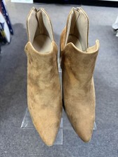 Size 10 Suede Heel 4 Inches More Less Designer Reg 300 Now 89