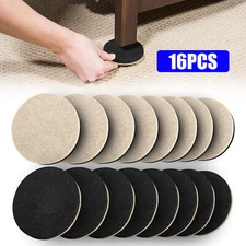 16Pcs Chair Table Leg Feet Pads Glides Sliders Furniture Floor Protectors Mats