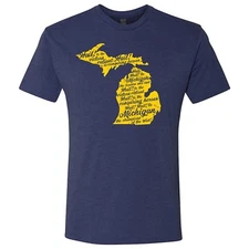 University of Michigan Wolverines Fight Song Licensed Unisex Triblend T-Shirt
