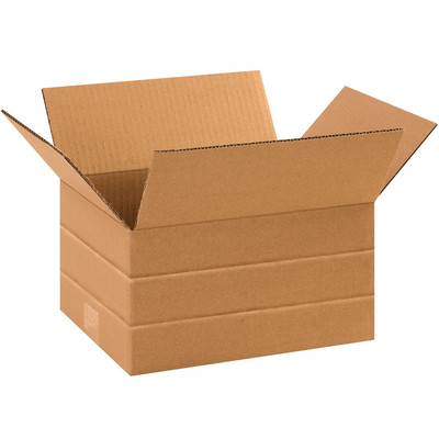 TLMD1186 Multi-Depth Corrugated Boxes, 11 1/4'' X 8 3/4'' X 6'', Kraft (Pack of 25)
