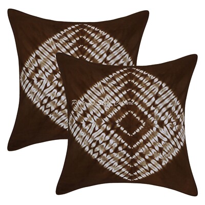 Cushion Cover Tie Dye Bohemian Shibori 24 x 24 in Hippie Sofa