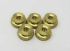 5 brass M4-7 thread 7/16 OD Autolite Spark Plug Thumb Nuts Gas Model Engine #004