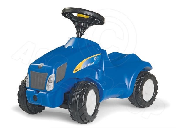 Rolly Toys - Neu Holland T6010 TVT155 Mini Trac Rutscher Druck Traktor Alter-image