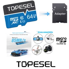 64GB Micro SD Card C10 Micro SDHC UHS-I Memory Card U1 TF Card For Phone Cameras