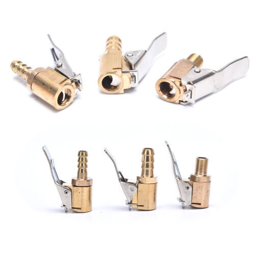 Adaptador de boquilla de rosca de bomba de aire para automóvil camión inflador de neumáticos cabeza clip de válvula Conn ~ N8 - Imagen 2 de 13