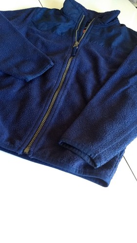 Children's Place Size (S) 5/6 Zip Navy Blue Fleece /Unisex /Pockets Jacket - GUC