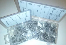 372 KIT STAINLESS STEEL SCREWS INTERIOR EXTERIOR TRIM DASH CHEVY FORD PONTIAC
