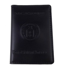 Leather Wallet ID Card Driving License ID Card Holder Case With CIA Stamp