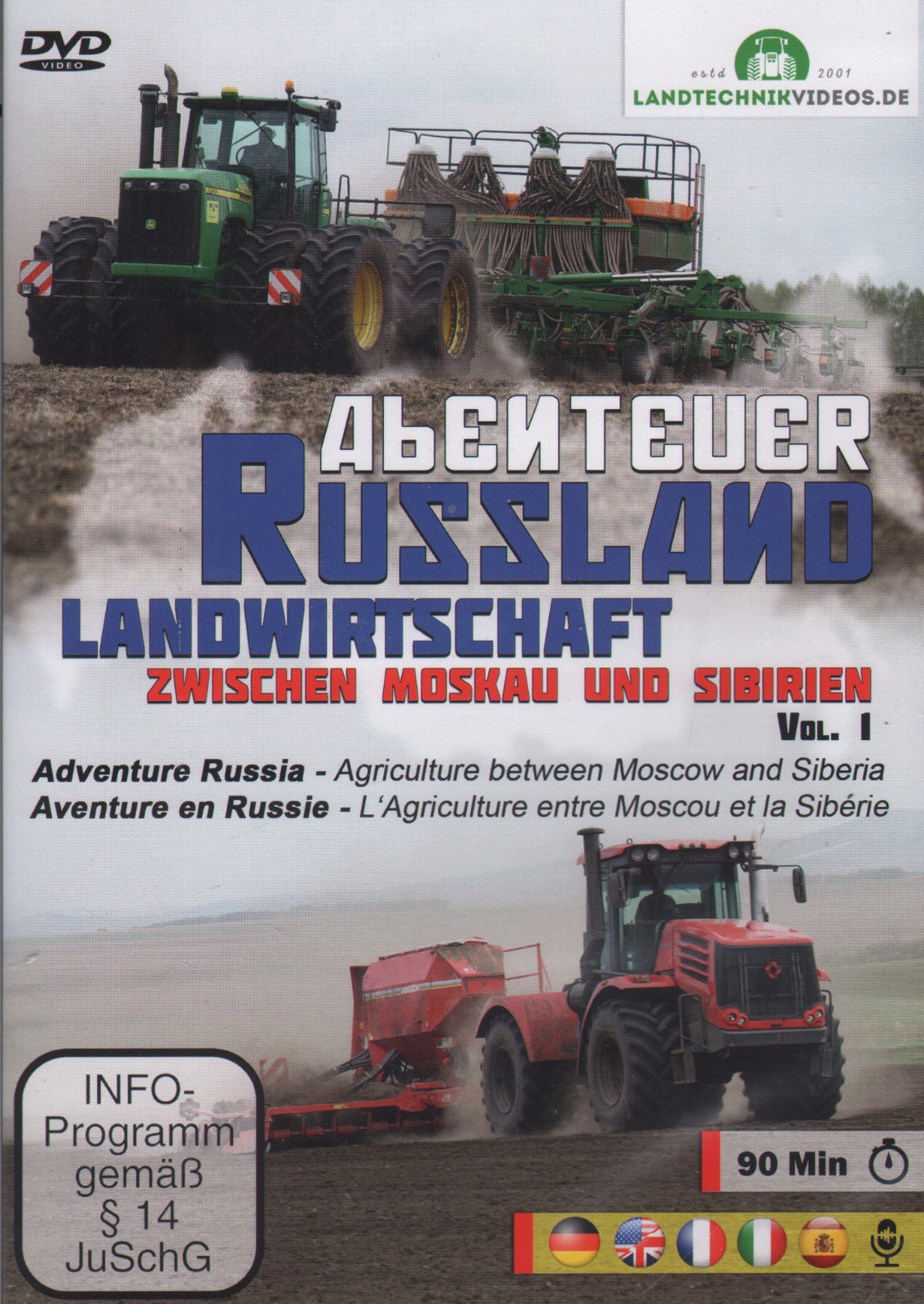 Big Tractor DVD: AGRICULTURE IN RUSSIA Adventure Russia VOL 1 of a 3 DVD Set