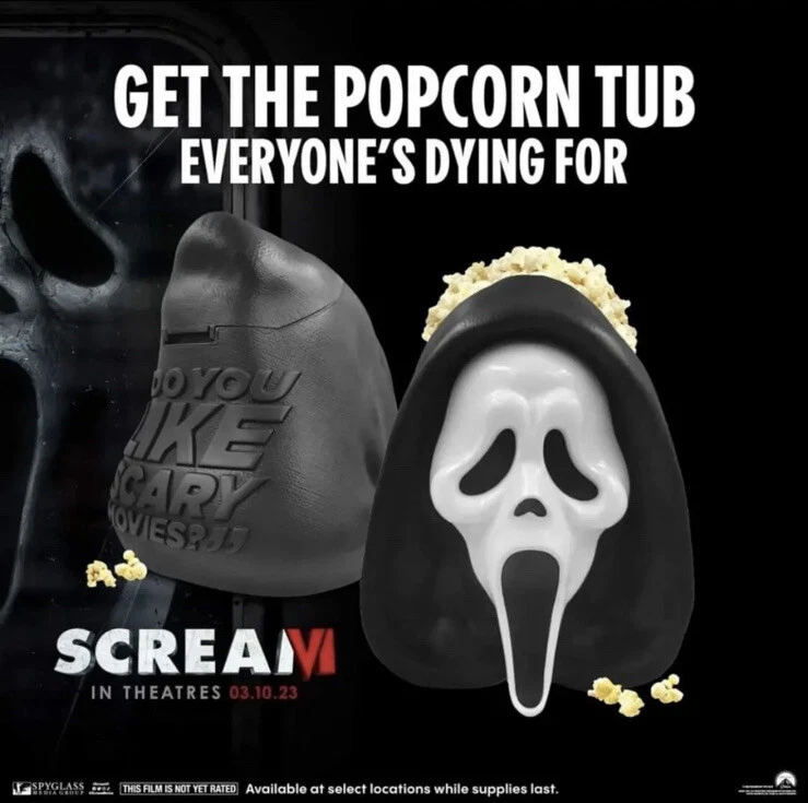 Scream VI Exclusive Cinemark popcorn Set Brand New www.ugel01ep.gob.pe