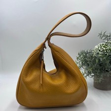 Simon Miller Sunset Orange Pebbled Leather Snap Bag
