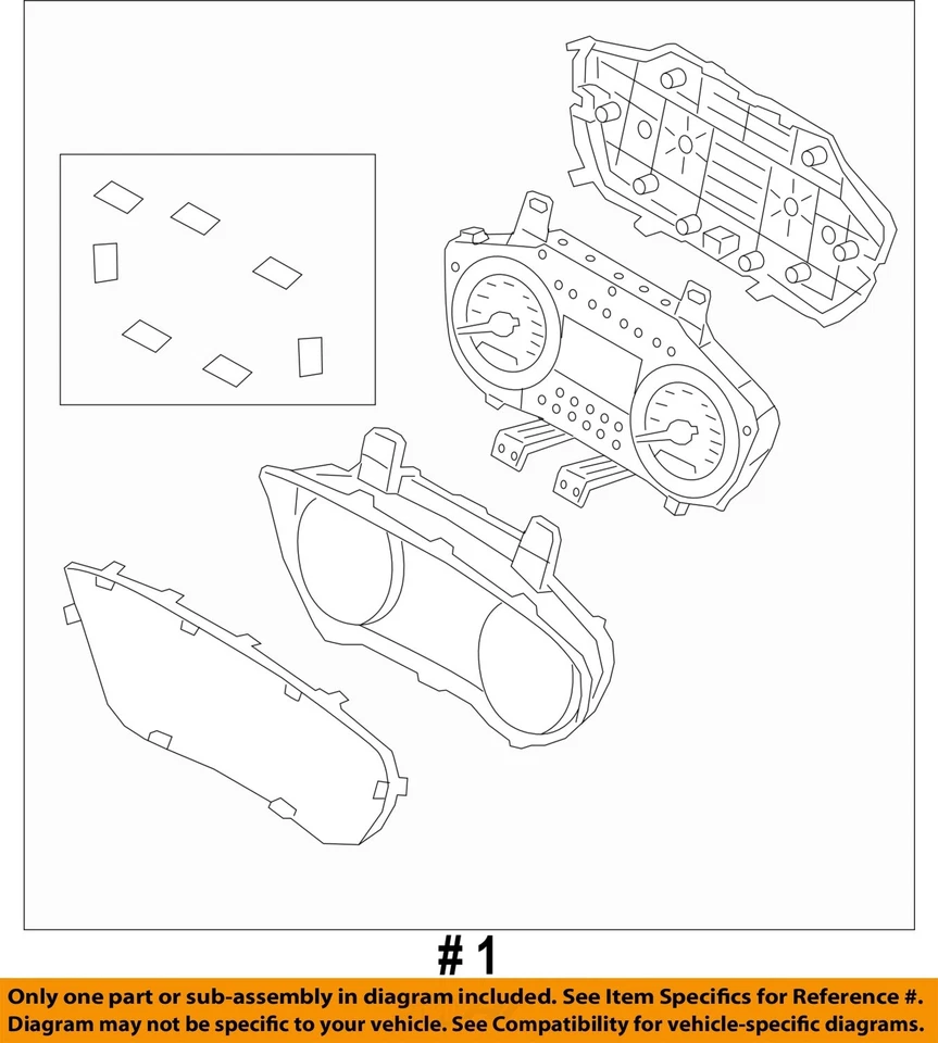 Used Speedometer Gauge fits: 2016 Hyundai Genesis cluster MPH US market Sdn w/el - Image 4 of 4