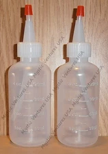 2X NEW 4oz Snuffer Bottle GOLD Prospecting Clean-up Pan Panning Sluice FREE SHIP