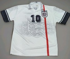 England National Team #10 Owen Home Retro Jersey Football Soccer Sz XXL Fitted 
