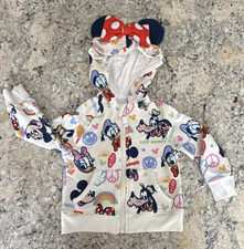 Little Sleepies Disney Mickey  s Clubhouse  ZipUp Hoodie Bamboo 12-18 months