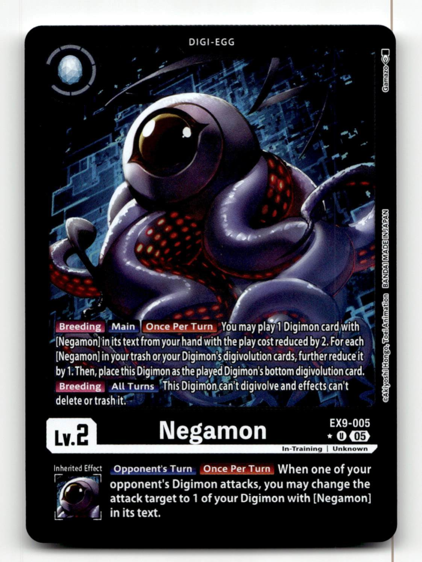 Digimon CCG Negamon (Limited Foil) EX9-005 U - Versus Monsters | eBay
