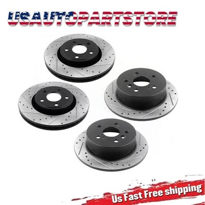 Front Rear Drilled Rotors Kit For Ford Explorer 2002 2003 2004 2005 All Models