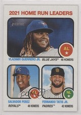 2022 Topps Heritage League Leaders Fernando Tatis Jr Salvador Perez #68 0qo7