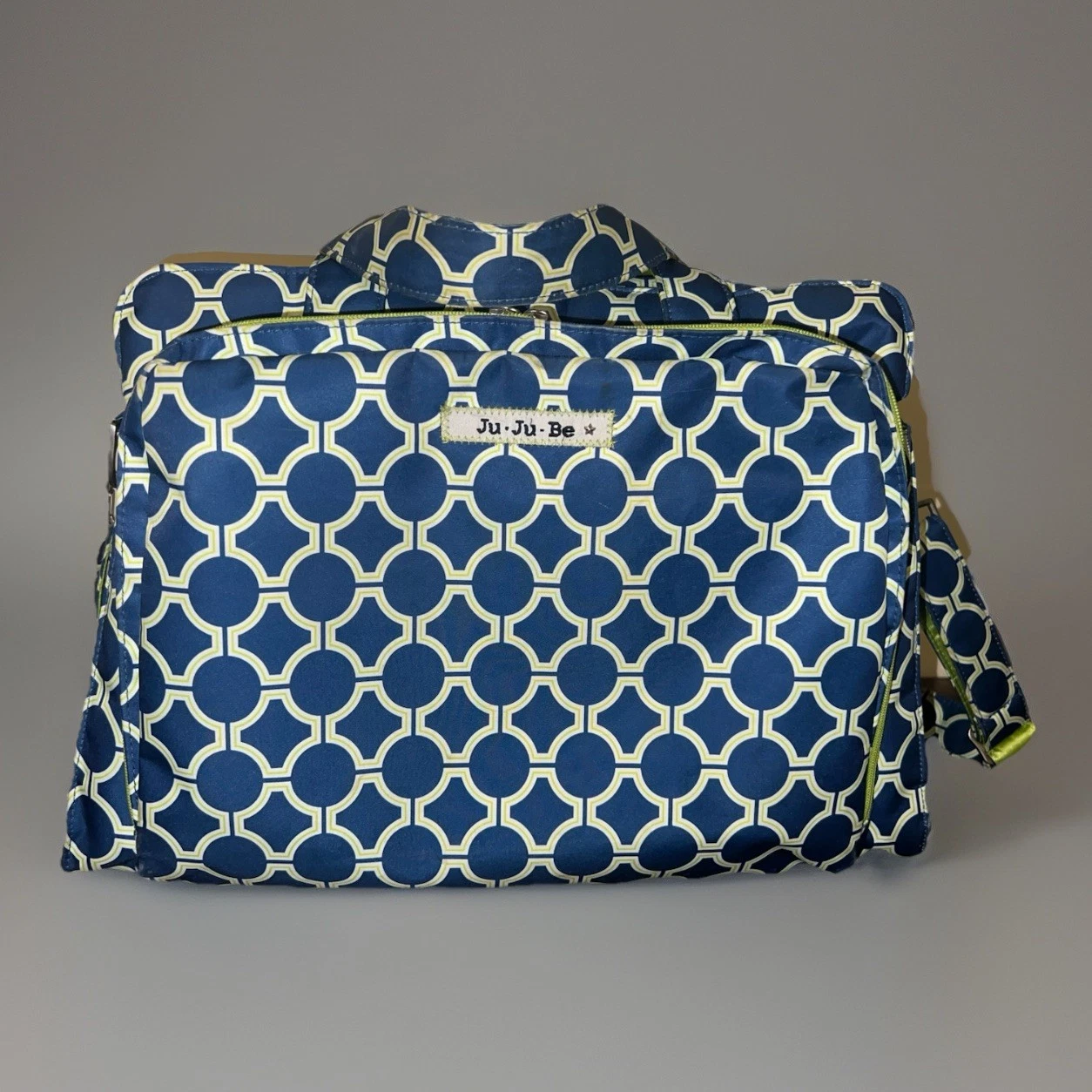JU JU BE Diaper Bag ROYAL ENVY Shoulder Strap With Diaper Changing Pad SEE PICS