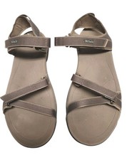 Sandalias deportivas acuáticas Teva Verra para mujer 10 con tiras y punta abierta 1006263 grises
