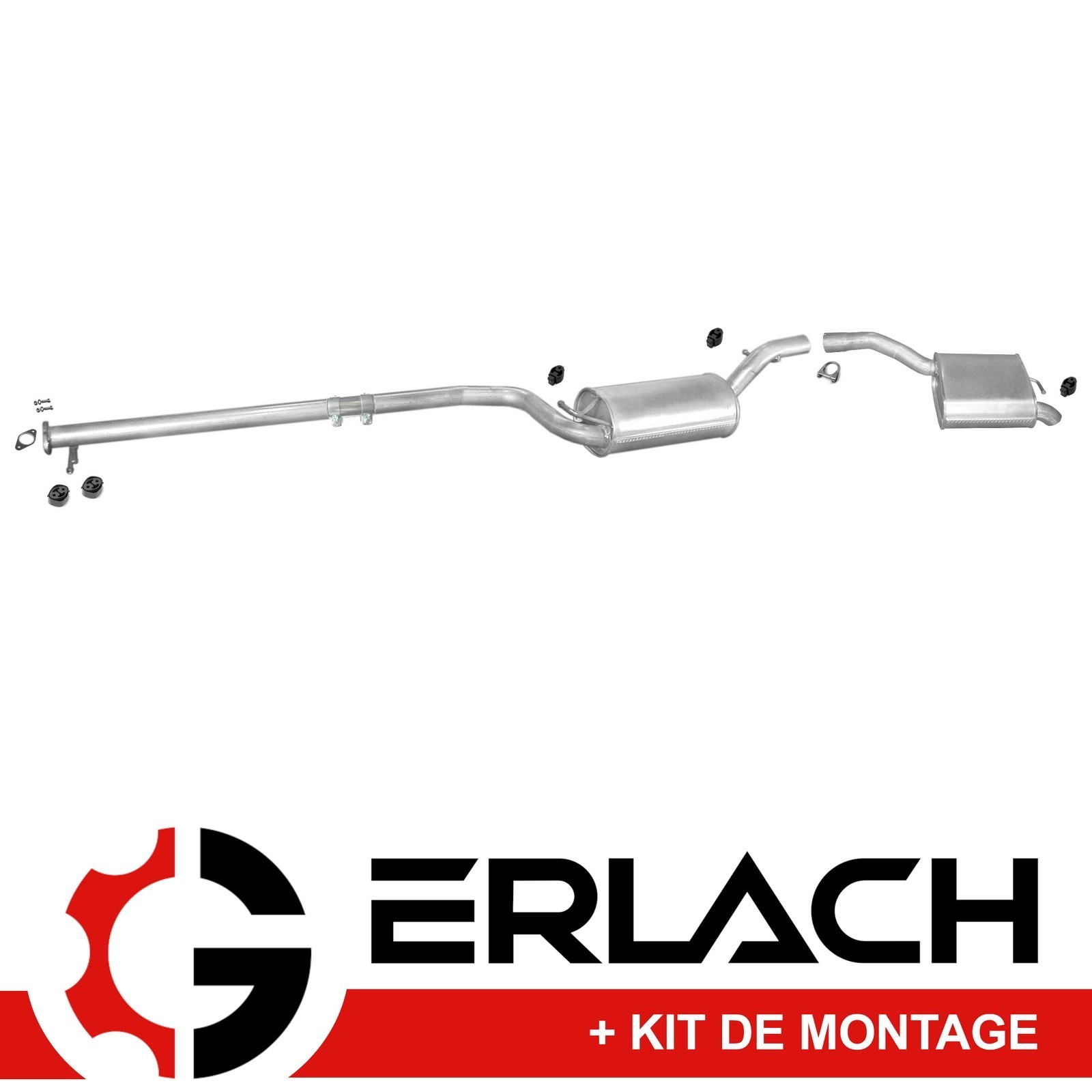Silencieux echappement pour Ford Focus 1.8 TDCi hayon de 2005 a 2011