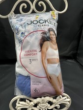 New 3 Pk Jockey Cotton Breathe Comfort Brief Underwear Panties Sz 10
