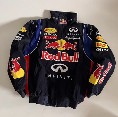 RED BULL INFINITI 刺繍中綿 F1レーシングジャケット Red Bull F1 Jacket | Motorsport-Inspired Streetwear | Pop-Up