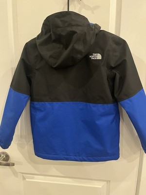 【美品】THE NORTH FACE youth ジャケット ドライベント150 The North Face Youth Dryvent Colorblock Hooded Black Blue Jacket