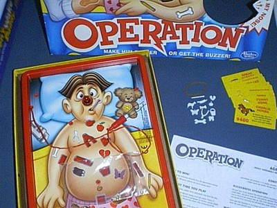 Hasbro 2015 Classic OPERATION Board Game Tests Family /Kids Skill of 12 Ailments