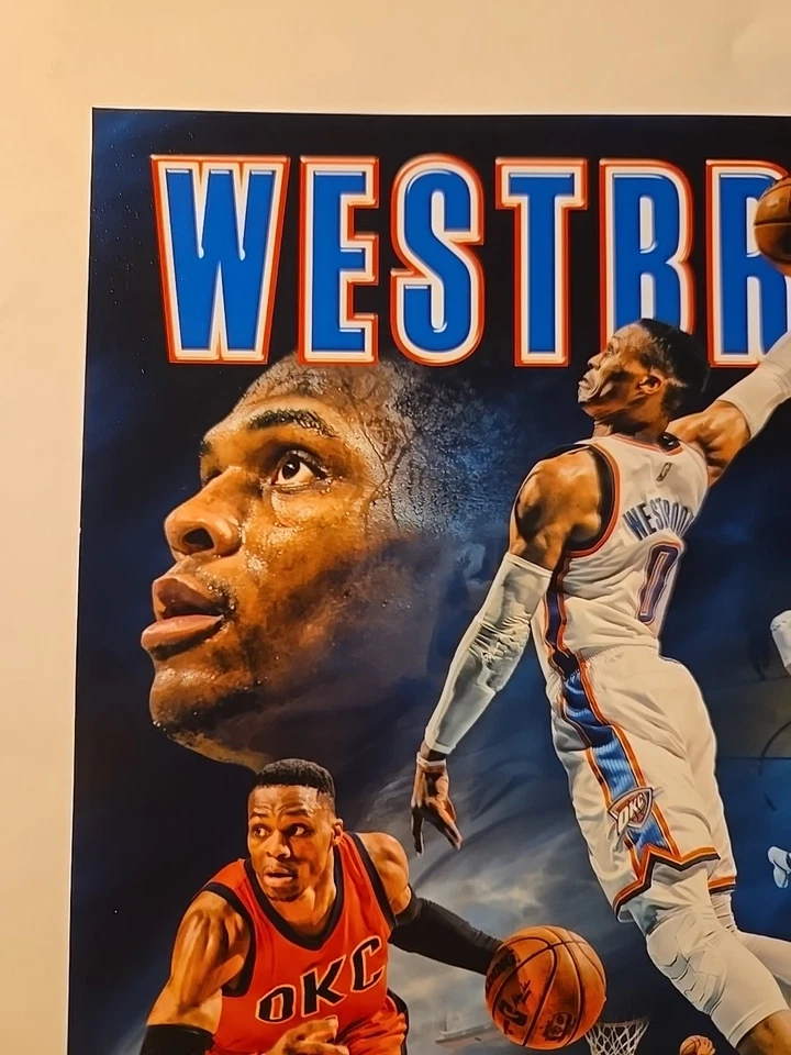 2017 Russell Westbrook OKC Triple Doubles Record 8" X 10" Photo - Image 2 of 4