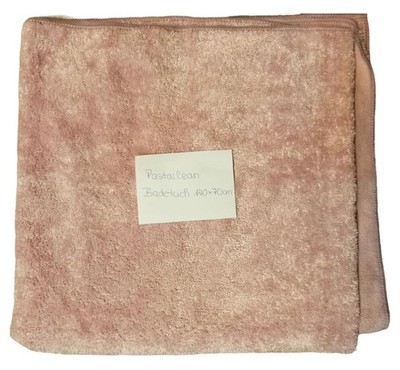 Pastaclean Badetuch 140x70 cm Rosa Uni Mikrofaser weich saugstark