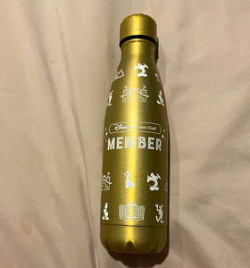 Disney Vacation Club Mickey Mouse Gold Stainless Steel Bottle 2023