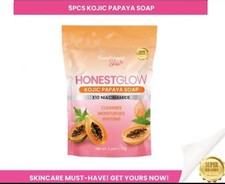 Honest Glow Kojic Papaya Soap X10 Niacinamide 5Pcs X 70g 