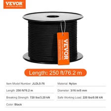 Nylon Cord 32-Strand Multi-Purpose Rope for Tree Work, Emergency Situation