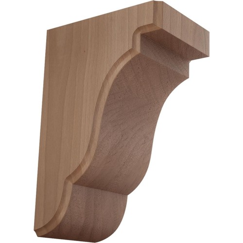 Ekena Millwork BKTW04X05X08BECH Bedford Wood Brackets, 3 1/2"W x 5"D x 7 1/2"... - Picture 1 of 11