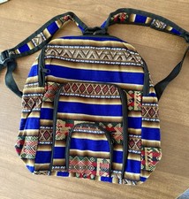 Colorful Small Backpack Navajo Aztec Southwest Tapestry Purse 12x13 Unbranded