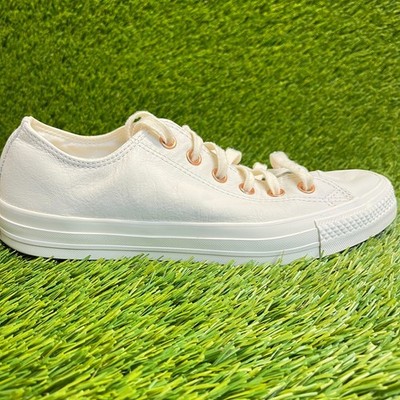 Converse Chuck Taylor All Star Ox Womens Size 9 Ivory Athletic Shoes Sneakers