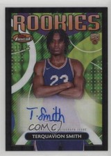 2023-24 Finest Rookie Black Geometric Refractor 11/25 Terquavion Smith Auto 1co7